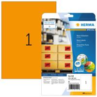 Etiket herma 5149 210x297mm a4 fluor or 20st | 32 stuks