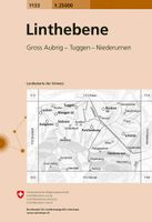 Wandelkaart - Topografische kaart 1133 Linthebene | Swisstopo - thumbnail