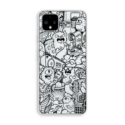 Vexx Black City : Pixel 4 XL Transparant Hoesje