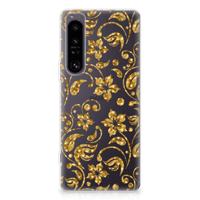 Sony Xperia 1 IV | TPU Case | Gouden Bloemen
