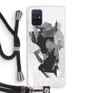 House: Samsung Galaxy A71 Transparant Hoesje met koord