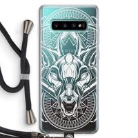 Oh Deer: Samsung Galaxy S10 Plus Transparant Hoesje met koord