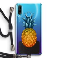 Grote ananas: Huawei P30 Lite Transparant Hoesje met koord