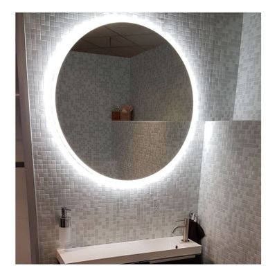 Badkamerspiegel SPV13000 | 80 cm | Indirecte- en directe LED verlichting | Touch button | Met spiegelverwarming