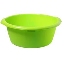 Hega Hogar afwasteil rond - groen - kunststof - 25 liter - 53x23 cm - camping/huishoud teil