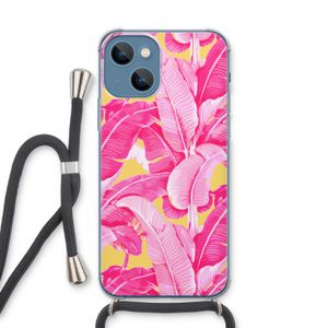 Pink Banana: iPhone 13 Transparant Hoesje met koord