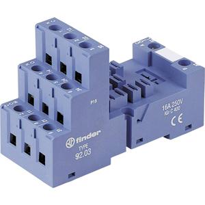 Finder 92.03 Relaissocket Geschikt voor serie: Finder serie 62 Finder 62.31, Finder 62.32, Finder 62.33 (l x b x h) 91.3 x 40 x 60.9 mm 1 stuk(s)