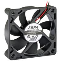 SEPA PLB60B12SE32A Axiaalventilator 12 V/DC 27.6 m³/h (l x b x h) 60 x 60 x 15 mm - thumbnail