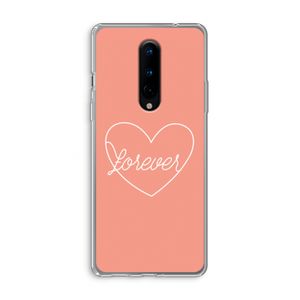 Forever heart: OnePlus 8 Transparant Hoesje