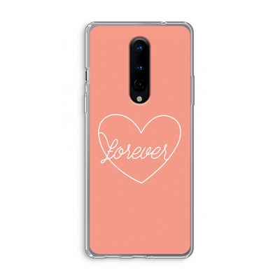Forever heart: OnePlus 8 Transparant Hoesje