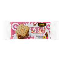 Jumbo Dubbeldikjes Choco Tarwebiscuits 250 g bij Jumbo - thumbnail