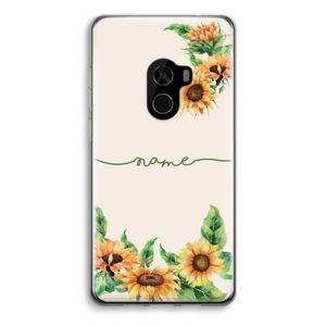 Zonnebloemen: Xiaomi Mi Mix 2 Transparant Hoesje