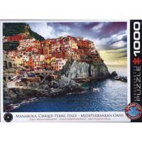 Eurographics puzzel Manarola Cinque - Terre Italy - 1000 stukjes - thumbnail
