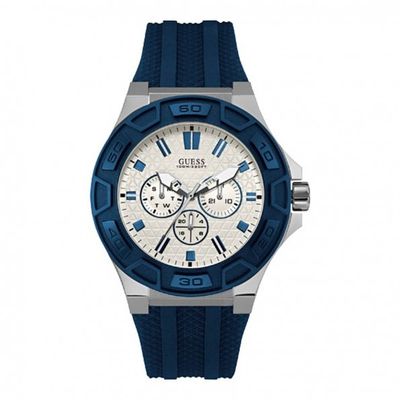 Horlogeband Guess W0674G4 / W0674G2 Rubber Blauw 19mm