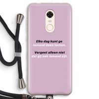 gij zijt ook iemand: Xiaomi Redmi 5 Transparant Hoesje met koord