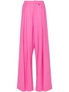 Giuseppe Di Morabito pantalon évasé à fines rayures - Rose