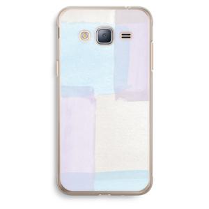 Square pastel: Samsung Galaxy J3 (2016) Transparant Hoesje