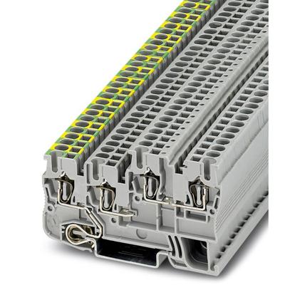 Phoenix Contact STIO 2,5/3-PE/B/L 3209044 Installatierandaardeklem Aantal polen: 4 0.08 mm² 2.5 mm² Grijs 50 stuk(s)