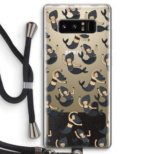 Zeemeermin: Samsung Galaxy Note 8 Transparant Hoesje met koord