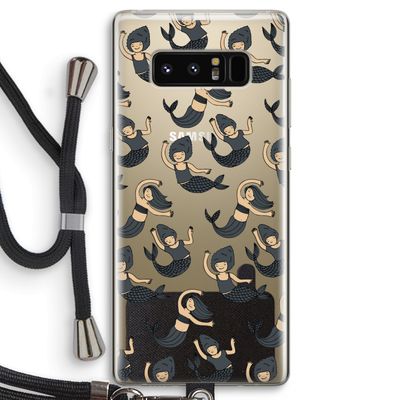 Zeemeermin: Samsung Galaxy Note 8 Transparant Hoesje met koord
