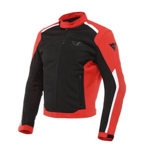 DAINESE Hydraflux 2 Air D-Dry Jacket, Doorwaai motorjas heren, Zwart-Lava Rood