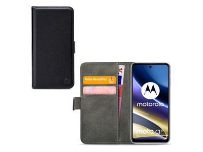 Mobilize Mobilize Classic Gelly Wallet Book Case Motorola Moto G51 5G Black