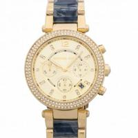 Michael Kors Dames Parker MK6238 goud roestvrij staal quartz modehorloge