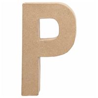 Letter Papier-maché P, 20,5cm