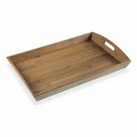 Dienblad Versa Hout Bamboe 32 x 6,5 x 50 cm Zwart
