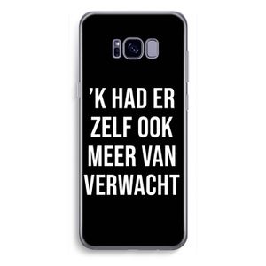 Meer verwacht - Zwart: Samsung Galaxy S8 Plus Transparant Hoesje