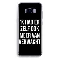 Meer verwacht - Zwart: Samsung Galaxy S8 Plus Transparant Hoesje