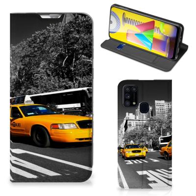 Samsung Galaxy M31 | Book Cover | New York Taxi