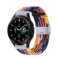 Braided nylon bandje - Multicolor Summer - Samsung Galaxy Watch 4 Classic - 42mm / 46mm - thumbnail