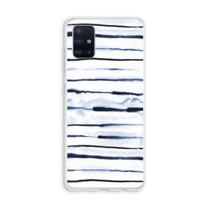 Ink Stripes: Galaxy A51 4G Transparant Hoesje