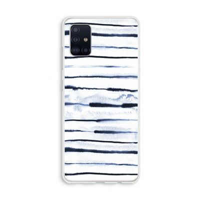 Ink Stripes: Galaxy A51 4G Transparant Hoesje