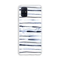 Ink Stripes: Galaxy A51 4G Transparant Hoesje