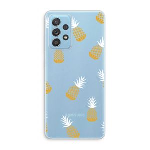 Ananasjes: Samsung Galaxy A73 Transparant Hoesje