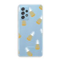 Ananasjes: Samsung Galaxy A73 Transparant Hoesje