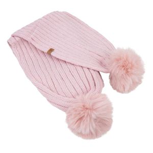 Baby Dutch sjaal pompon pink Maat