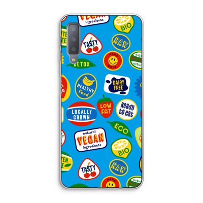 Fruitsticker: Samsung Galaxy A7 (2018) Transparant Hoesje
