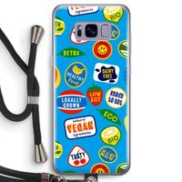 Fruitsticker: Samsung Galaxy S8 Transparant Hoesje met koord