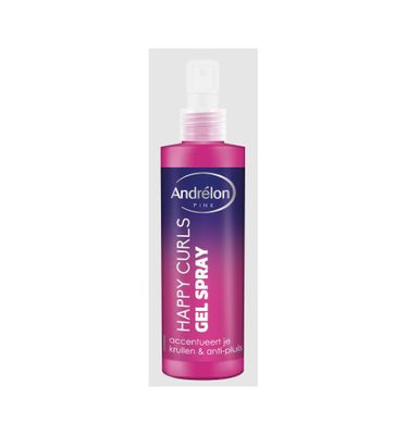 Pink gelspray happy curls