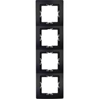 KOPP Afdekraam Paris HK05 Mat Zwart - 4-voudig