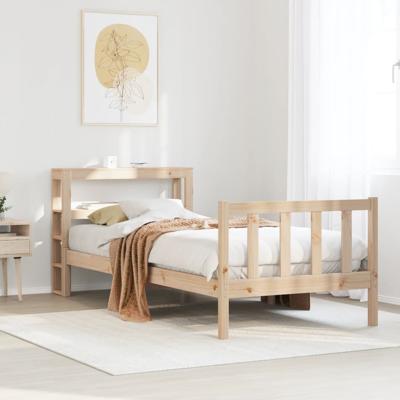 Bedframe zonder matras massief grenenhout 90x190 cm