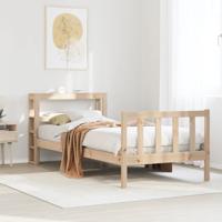 Bedframe zonder matras massief grenenhout 90x190 cm