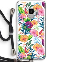 Tropisch 2: Samsung Galaxy S9 Transparant Hoesje met koord
