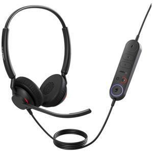 Jabra Engage 40 Over Ear headset Telefoon Kabel Stereo Zwart Ruisonderdrukking (microfoon) Volumeregeling