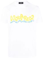 DSQUARED2 t-shirt en coton à imprimé graphique - Blanc