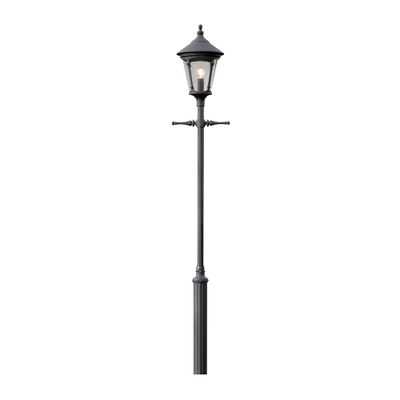 Lantaarnpaal Virgo Draco zwart 262 cm buitenlamp Konstmide 570-750+ 579-750