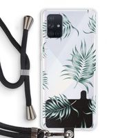 Simple leaves: Samsung Galaxy A71 Transparant Hoesje met koord
